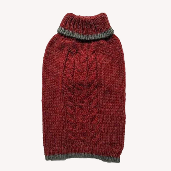 Winter is delightful for your pup or kitty in this Soft, Luxurious and well-made Norwegian-style Wool Blend Dog Cat Sweater in Burgundy. Keeps your dog, cat or other pet warm and stylish this holiday season and throughout the year. Comfortable and super cozy fit.