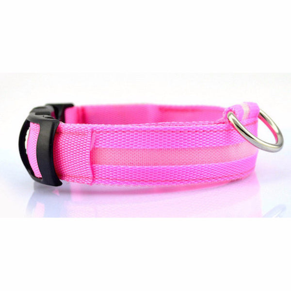 LED Glow Adjustable Dog Cat Collar for night visibility to keep your pet safe from oncoming cars, bicyclists, pedestrians and any outdoor activities. Orange LED collar makes Halloween fun for your Dog!