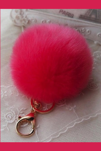 Pom Pom Keychain