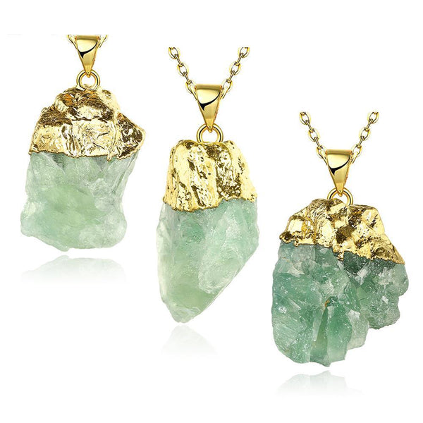 Genuine Quartz Pendant Necklace