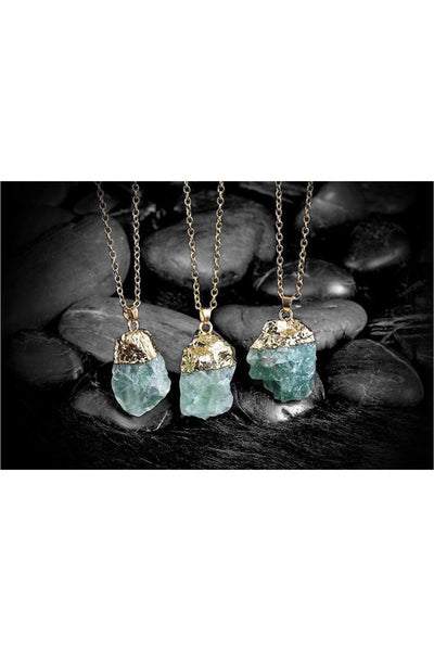 Genuine Quartz Pendant Necklace