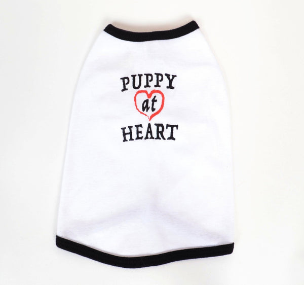 PUPPY AT HEART - Dog's Cotton T-shirt