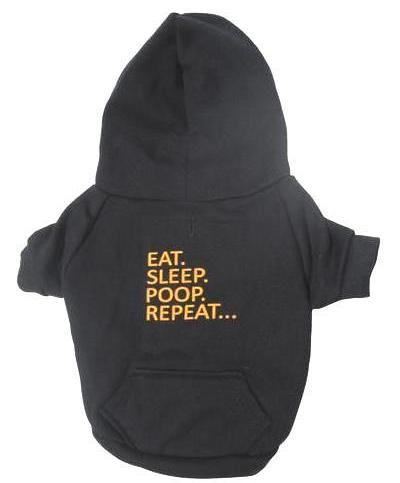 EAT. SLEEP. P**P. REPEAT... - Dog's Fleece Zip Hoodie