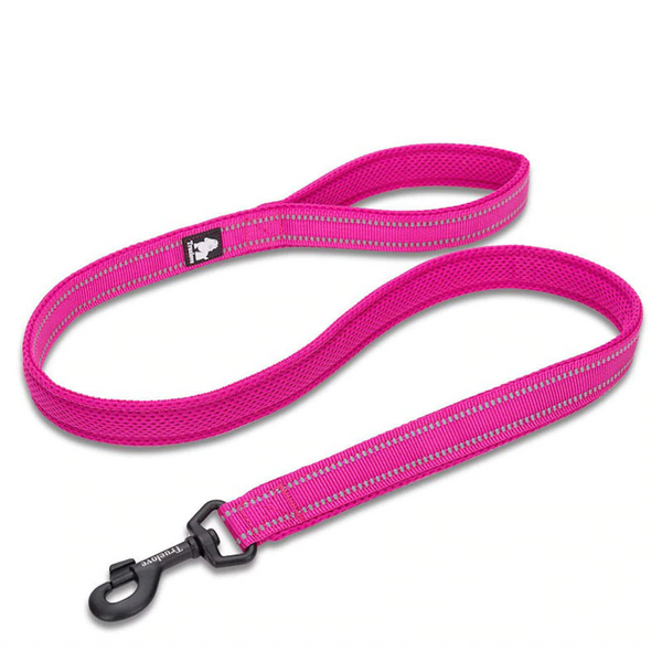 Well-constructed Reflective Dog's Soft Padded Leash with High-strength Swivel Hook is made of premium quality, weatherproof materials and durable hardware. Safe, comfortable, convenient and durable for walking, running, hiking and training.  This leash is a Perfect match for TRAITS's Brite Vibes Reflective Dog's Vest Harness for Larger Breeds