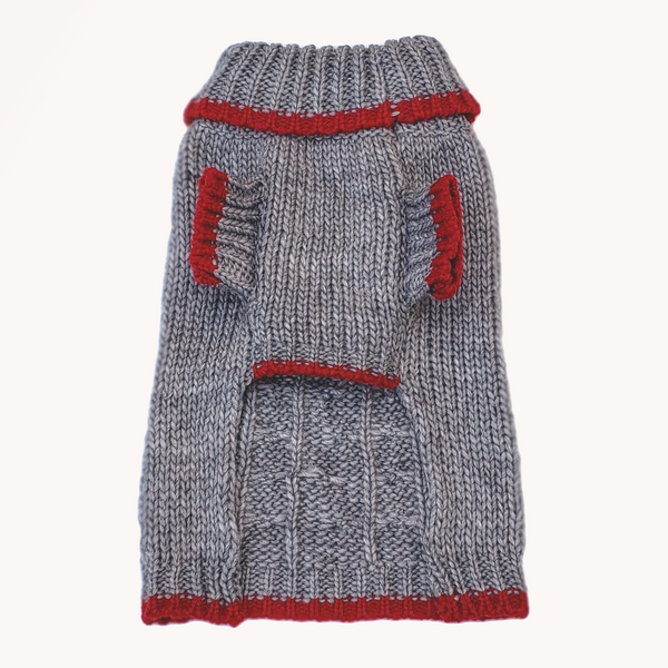 Winter is delightful for your pup or kitty in this Soft, Luxurious and well-made Norwegian-style Wool Blend Dog Cat Sweater in Grey. Keeps your dog, cat or other pet warm and stylish this holiday season and throughout the year. Comfortable and super cozy fit.