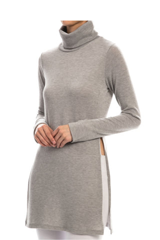 Split Side Knit Top in Two Colors