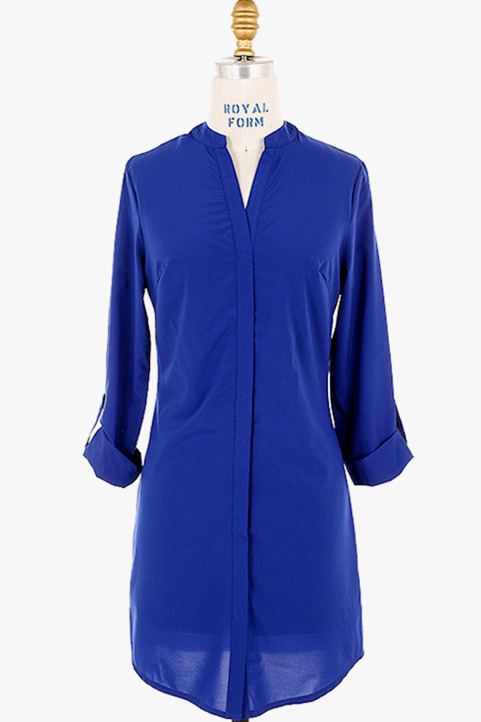 Tunic Dress with roll up sleeves