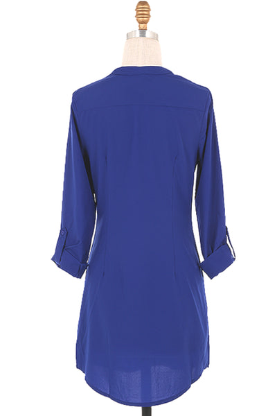 Tunic Dress with roll up sleeves