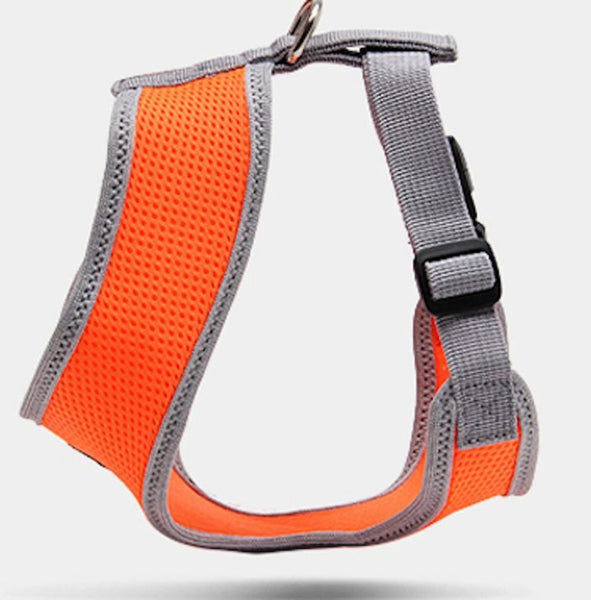 Extra soft and comfortable Dog or Cat Harness - Breathable Mesh Nylon, Extra Soft with Escape-proof buckle for Small Breeds; doesn't put pressure on the neck.