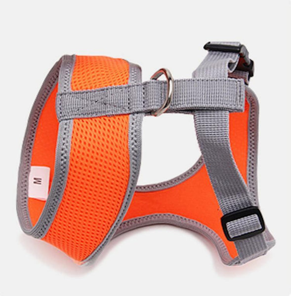 Extra soft and comfortable Dog or Cat Harness - Breathable Mesh Nylon, Extra Soft with Escape-proof buckle for Small Breeds; doesn't put pressure on the neck.