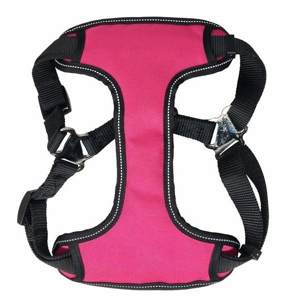 Well-constructed dog cat harness is made of premium quality, weatherproof materials and durable hardware. Safe, comfortable, convenient and durable for walking, running, hiking and riding in vehicles.
