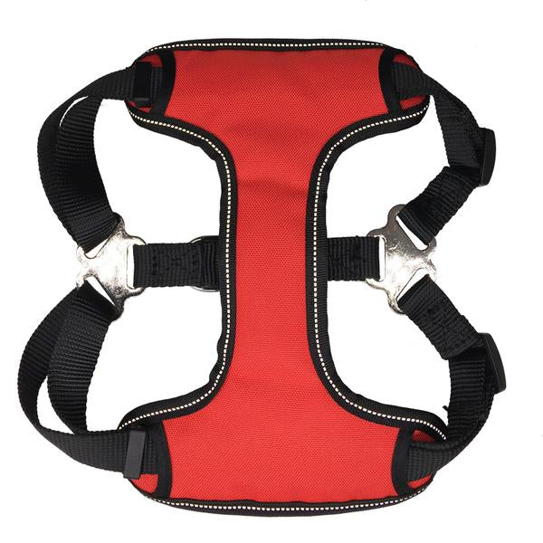 Well-constructed dog cat harness is made of premium quality, weatherproof materials and durable hardware. Safe, comfortable, convenient and durable for walking, running, hiking and riding in vehicles.