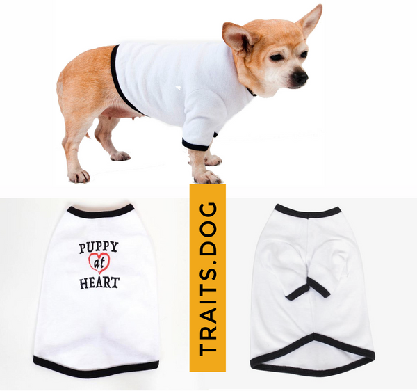 PUPPY AT HEART - Dog's Cotton T-shirt