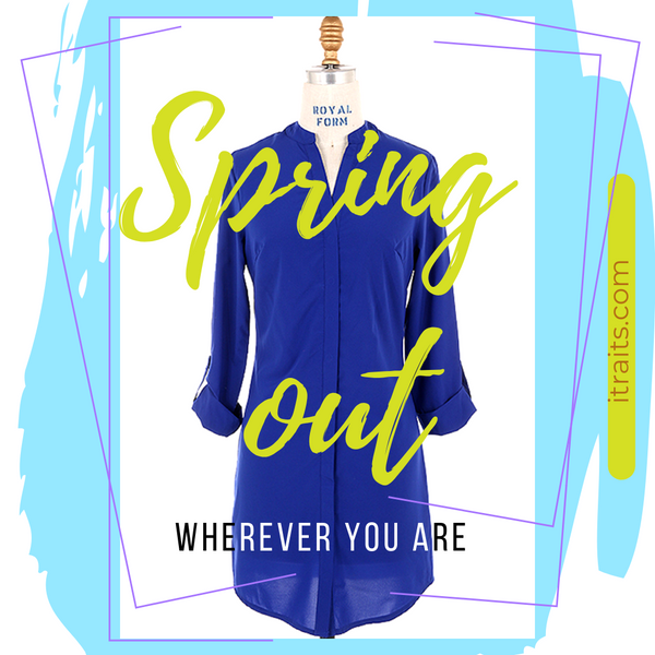 Tunic Dress with roll up sleeves