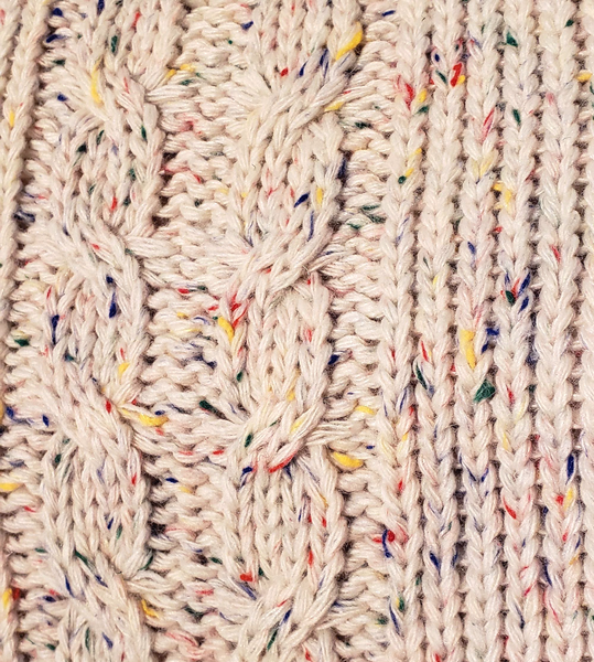 Rainbow Sprinkles Cable-Knit Dog Cat Sweater