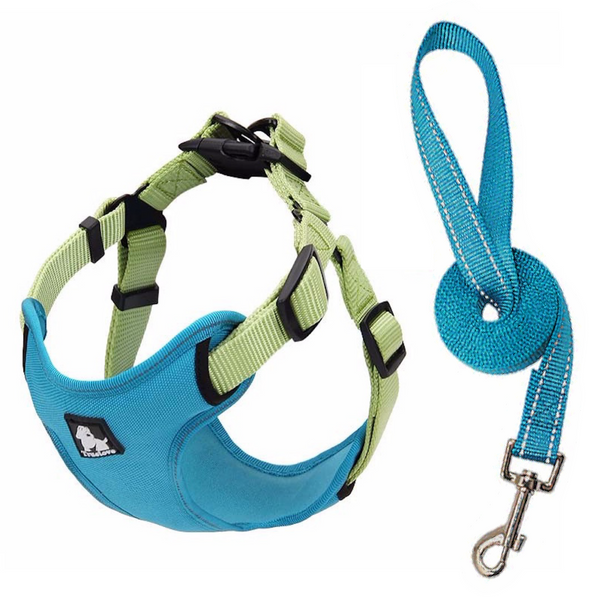 Well-constructed Reflective Dog's Vest sport harness and Leash is made of premium quality, weatherproof materials and durable hardware. No pull, No choke - Safe, comfortable, convenient and durable for walking, running, hiking and riding in vehicles. NOT RECOMMENDED FOR DOGS UNDER 10 lbs.