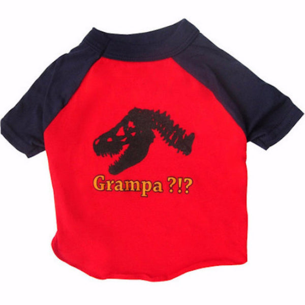 Perfect for your little T. Rex all year round. Soft, superior quality Dog's T-shirt with cute graphic art is made to fit your dog's body comfortably. Bright, fun and adorable.
