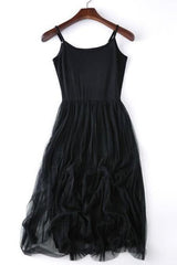 Spaghetti Strap Dress with Tulle Skirt Parties Holidays Vacations