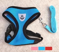 Breathable Dog and Cat Vest Harness + Leash - Light and Comfortable for Small Breeds