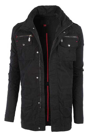 Large & Tall Men's Zip Up Hooded Jacket