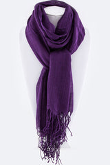 Soft Fringe Scarf in Three Colors
