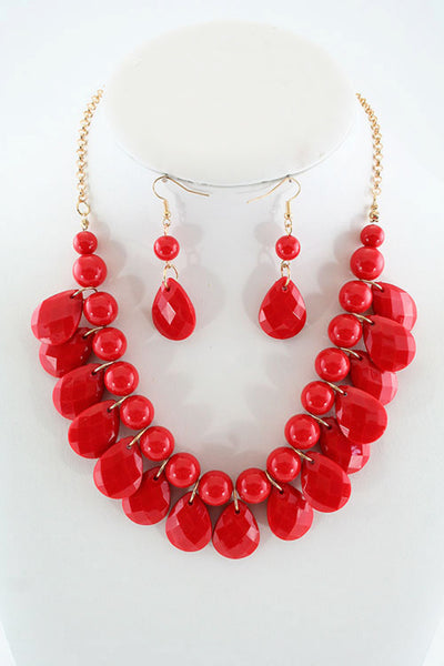 Teardrop Necklace Set